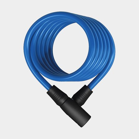 Coiled cable lock ABUS Star 4508K, 150 cm, Ø8 mm, blue