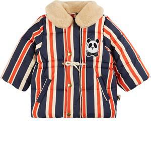 Mini Rodini Striped Puffer Jacket Navy 116/122 cm - Coats and jackets - 116/122 cm - Navy