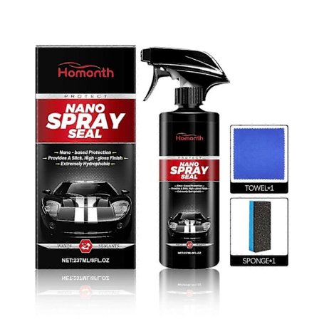 Nano Spray Kit til Biler - Giver Glans, Beskytter & Forebygger Rust med Avanceret Coating Teknologi