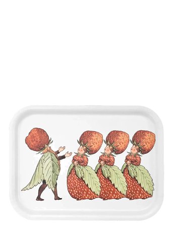 Design House Stockholm The Strawberry Family Tray - Red - 20X27CM