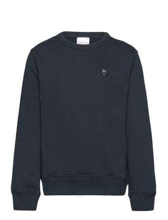 Regular Badge Crew Neck Sweat - Got Tops Sweatshirts & Hoodies Sweatshirts Blue Knowledge Cotton Apparel