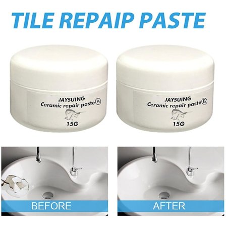 Porselensreparasjonssats, glassfiberbadekarreparasjonssats for dusj, hvitt badekar, flisbadekar