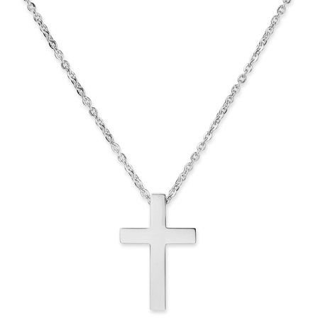 Collier en acier à croix classique pour hommes - Chaînes en acier