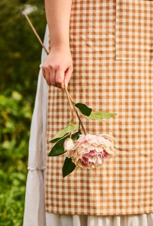 Ib Laursen Kunstig Blomst Peon-Lyserosa H55
