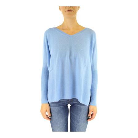 Absolut Cashmere, V-neck Knitwear Blauw, Dames, Maat:S