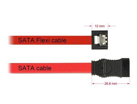 Delock FLEXI - SATA-kabel - 10 cm