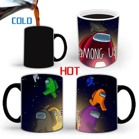 Bedragare Game Among Us Hot Cool Color Changing Mug Barngåva