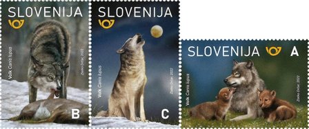 Slovenien - Ulv - Postfrisk sæt 3v