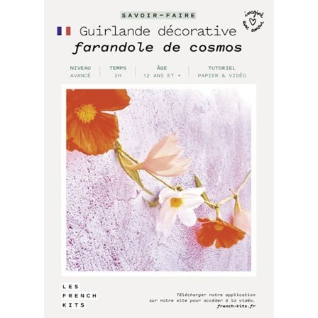 DIY French Kits kit - Crepe papir kosmos guirlande - Hvid