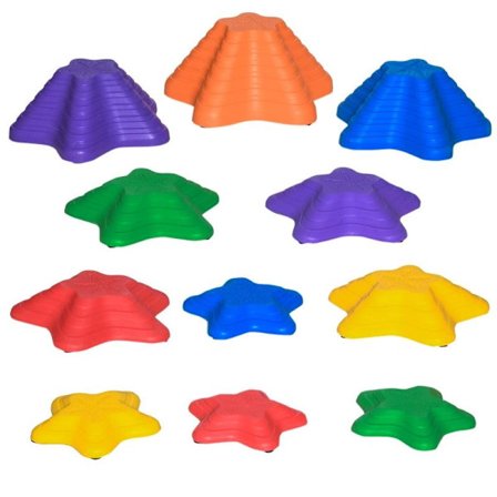 Rootz Balance kivet - Ponnahduskivet - 11 osaa - Pinottava - Liukumaton - Tukeva - Sisälle ja ulkopuolelle - Kuormitettava 80 kg asti - Monivärinen -