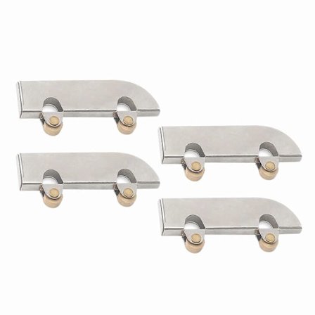 Glassdør Skyve Trinse Rustfritt Stål Lavt Støy Pålitelig Utstillingsskap Dør Skyve Rulle for Skyvedører