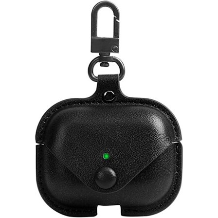 AirPods 3 3rd Generation Case Cover 2021 Läder med nyckelring, mjukt läder Bärbar Skyddande Stötsäker Trådlös Laddning Män Dam Cover för Appl
