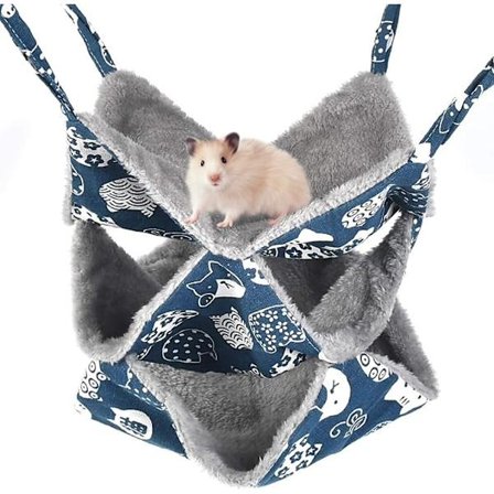 Small Pet Hammock - Bekväm säng för smådjur - 3 Laye
