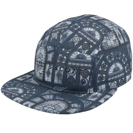 Lyle & Scott - Blå 5panel Keps - Stained Glass Print Cap Dark Navy 5-panel @ Hatstore