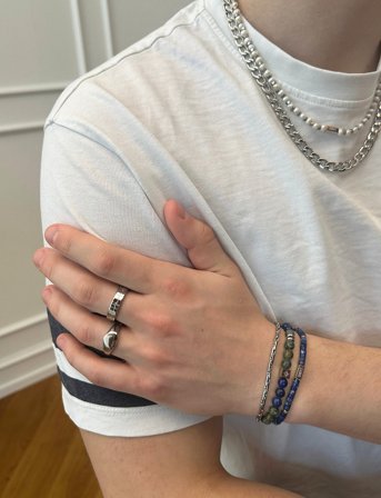 Samie Loui Bracelet - Blue - 19 cm