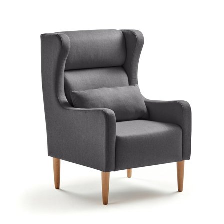 Armchair LUCKY, Medley fabric, dark grey