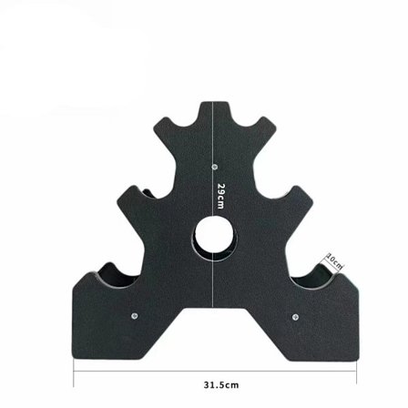 Håndvægtshylde Fitness Fikserende Trekantformet Stand 2 2