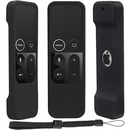 Sort - 1 stk. Apple TV 4K/4. generation Fjernbetjening Silikon