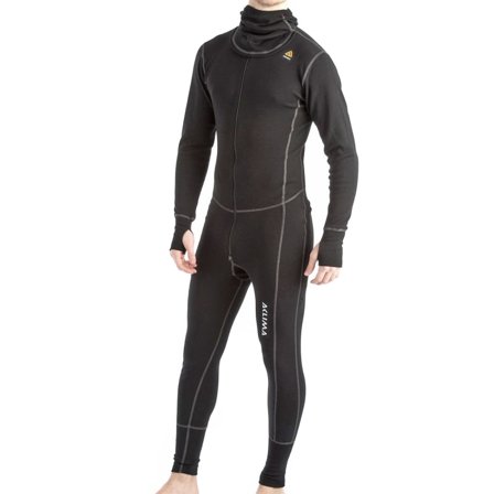 Aclima Warmwool Overall Man Men base layer set Black XXL