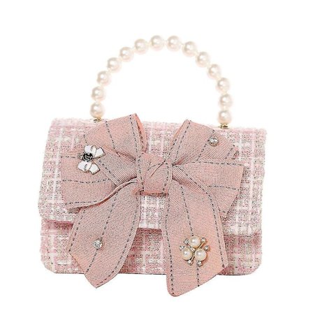 Handväskor Barnväskor och Handväskor Mini Crossbody Söta Flickor Pärlväskor Tote Liten Flicka Liten Myntväska