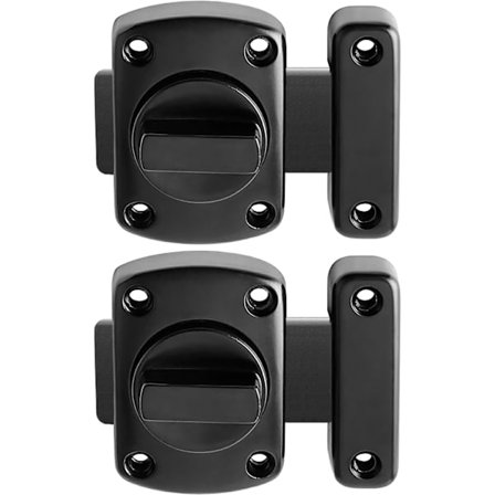 2 kpl Lukko Kylpyhuoneen Ovi Ikkuna Kaappi Kääntölukko Turvallisuuslukko ja Vessan Lukko Harjattu Ruostumaton Teräs Lukko Musta 53m