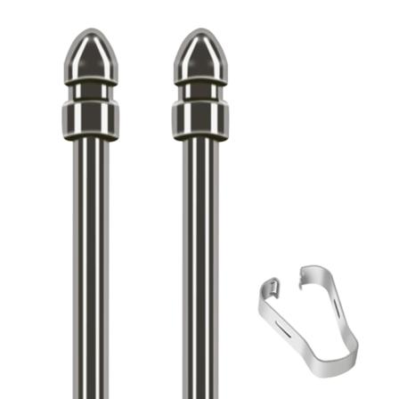 Kuluneet Titanium-seos-kynänkärjet S7+ NOTE10 20 S22 kynälle, pallomainen kärki sileä, hieno varakärki null - C
