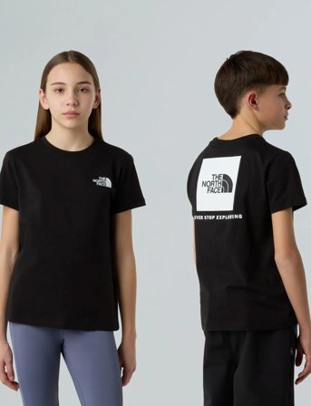 The North Face Teen Box Nse Regular Ss Tee - Black - 120-129