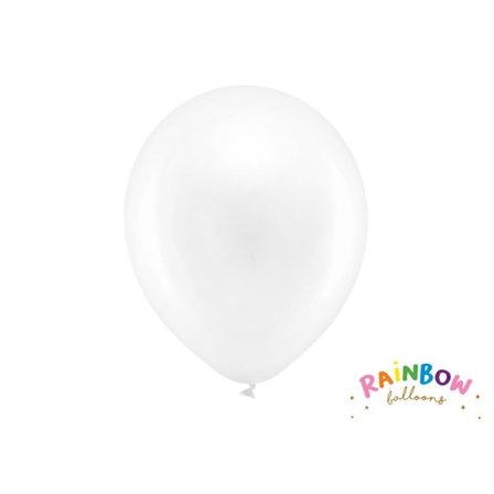 Rainbow Ballonger 30cm metall vit
