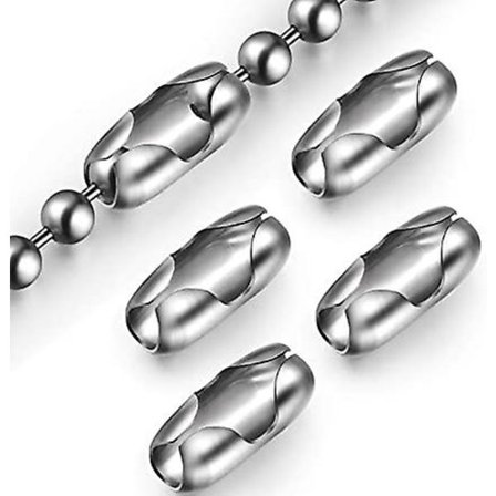 20-pakning med vertikale romerske rullegardin-kulekjede-koblingsklips (rustfritt stål)