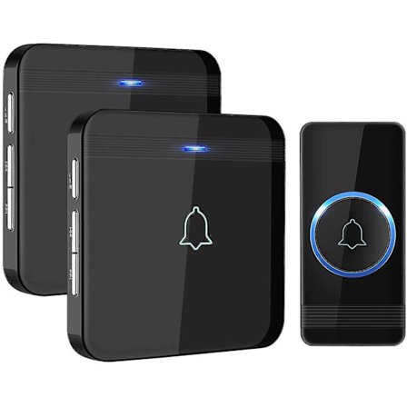 Radioklokke, D-3b Dørklokke Radio Sæt, 400m Rækkevidde Ip55 Udendørs Vandafvisende Front Gave