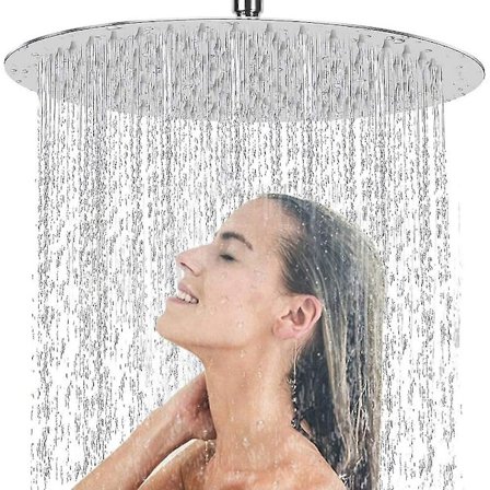 Regnbruser Indbygget Brusehoved Rustfrit Stål Brusehoved