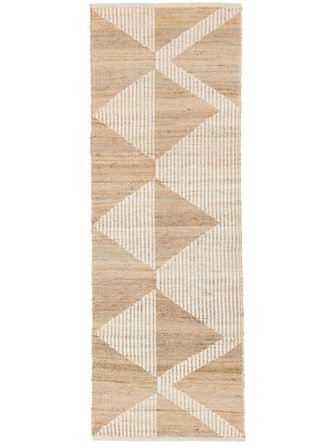 Indoor/Outdoor Rug Small Zack - Beige/White 80X200 In Rustic Style