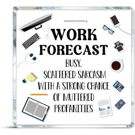 Kontorindretning Akryl Sjov Blok Plade Skrivebordsindretning Chef Dag Gaver Til Chef Kvinde Kolleger Tilbehør Kontor Vægkunst Dekorativt Skilt