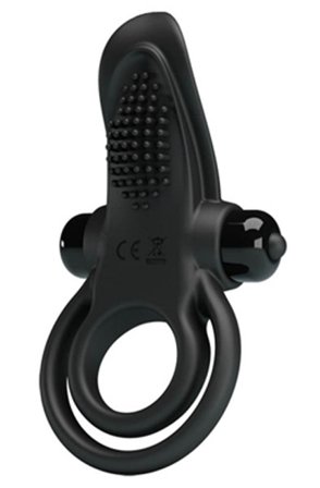 Pretty Love Vibrant Penis Ring Black Penisring med vibrator - Blushme.se