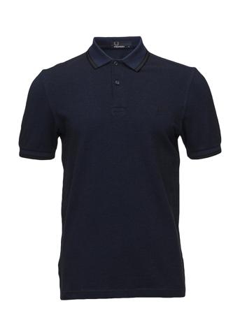 Twin Tipped Fp Shirt Polos Short-sleeved Blå Fred Perry