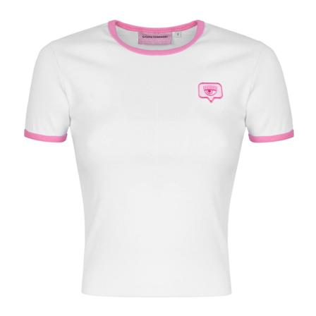 Chiara Ferragni Collection T-shirt vit, Dam, Dam, Storlek: M