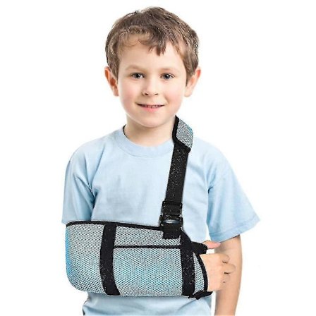 Arm Sling, Medicinsk Arm Sling för Barn med Midjeband, Vadderad Armstödsslinga Axelfixering för Brutet Armbåge, Handled, Arm, Ax