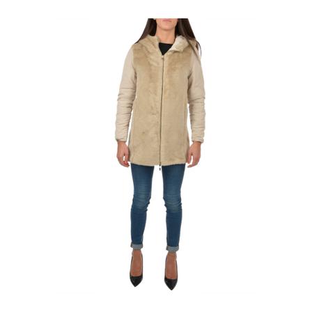 Ciesse Piumini, Faux Fur & Shearling Jackets Beige, Dames, Maat:XS
