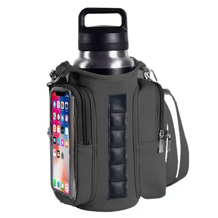 Magneettinen pullolaukku vedenpitävä vaellusurheilu kuntosali ristikkäinen olkapää magneettinen vesipulloteline olkalaukku