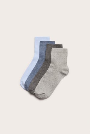 Kappahl | Strumpor 4-pack | Ljusgrå
