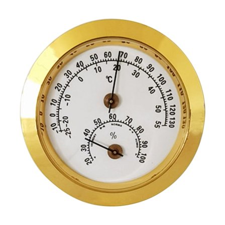 2" inomhushygrometer utomhus termometer luftfuktighetsmätare Temperaturmätare Analog hygrometer
