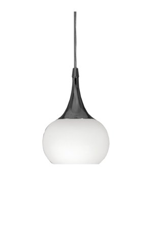 Aneta Lighting GLOBUS vinduspendel, hvit/krom, stikkontakt