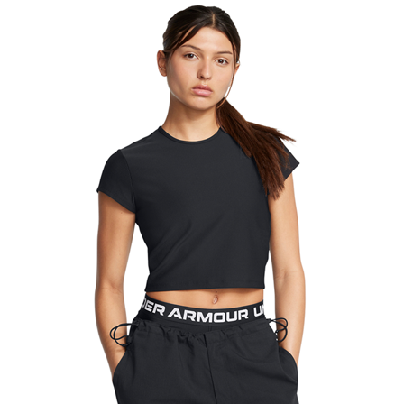 Under Armour Meridian Ribbad Baby Tee Svart