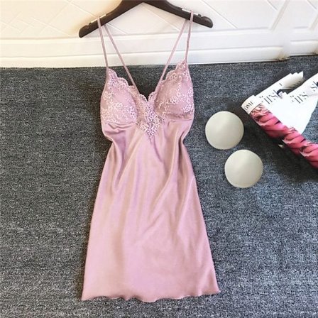 2023 ny bomullspyjamas sexig nattlinne med spaghettiband