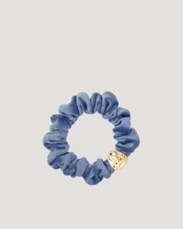 Dark Department Velvet Mini Scrunchie Blå Accessoarer Tjej - Kids Brand Store