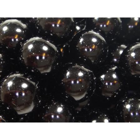 70st Vaxade Glaspärlor 12mm - Svarta Svart 12 Mm
