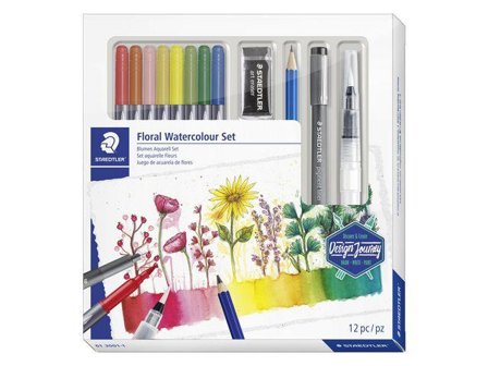 Staedtler Tegnesett STAEDTLER Floral waterc. (12)