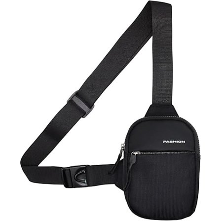 Small Sling Bag for Men Women, Lightweight Waterproof Cross Body Chest Bag Nylon Shoulder Backpack with Adjustable Strap for Travel Outdoor Sports