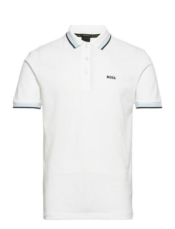 Paddy Polos Short-sleeved Hvit BOSS*Betinget Tilbud