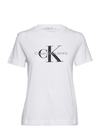 Core Monologo Regular Tee T-shirt Top Hvid Calvin Klein Jeans